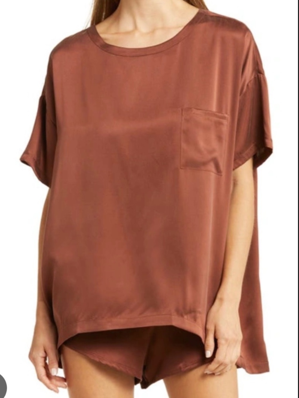 Lunya Washable Silk Tee Short Set